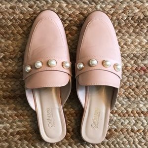 Pearl Blush Mules